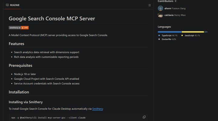 Google Search Console MCP Server